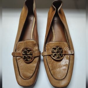 TORY BURCH Brown Leather Loafers